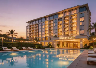 Hotel and hospitality facility with heat pump HVAC