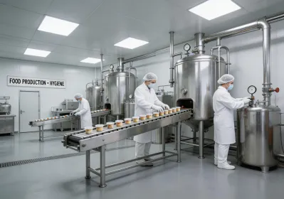 Food processing plant with heat pump heating system