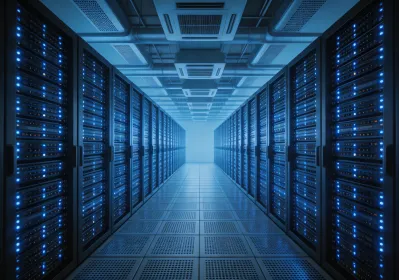 Data center with heat pump cooling and heat recovery