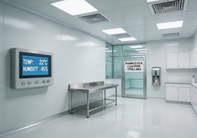 Pharmaceutical facility requiring precise temperature control