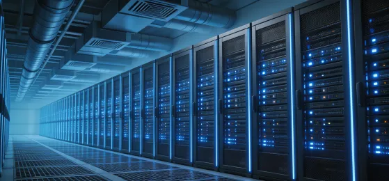 Data center using heat pump for cooling and heat recovery