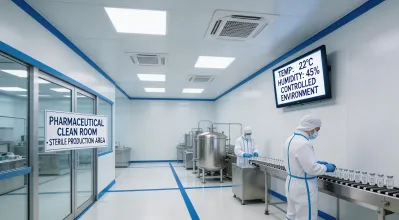 Pharmaceutical facility heat pump solution